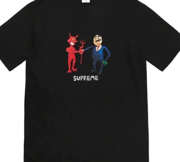 Contract 23SS Tee and Business Devil Black S L XL White Printed Trading T-shirt M 1016